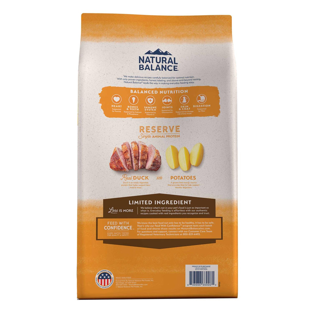 Limited Ingredient Duck & Potato Grain-Free Dry Dog Food I34754