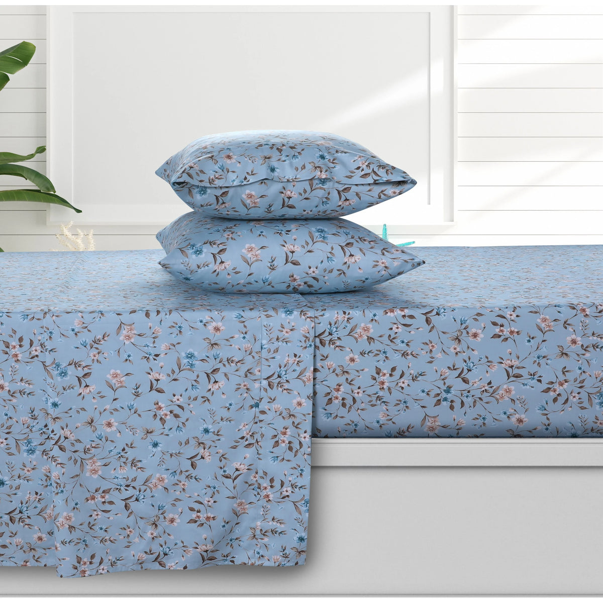 Organic Cotton Sateen Deep Pocket Sheet Set Cal King K395