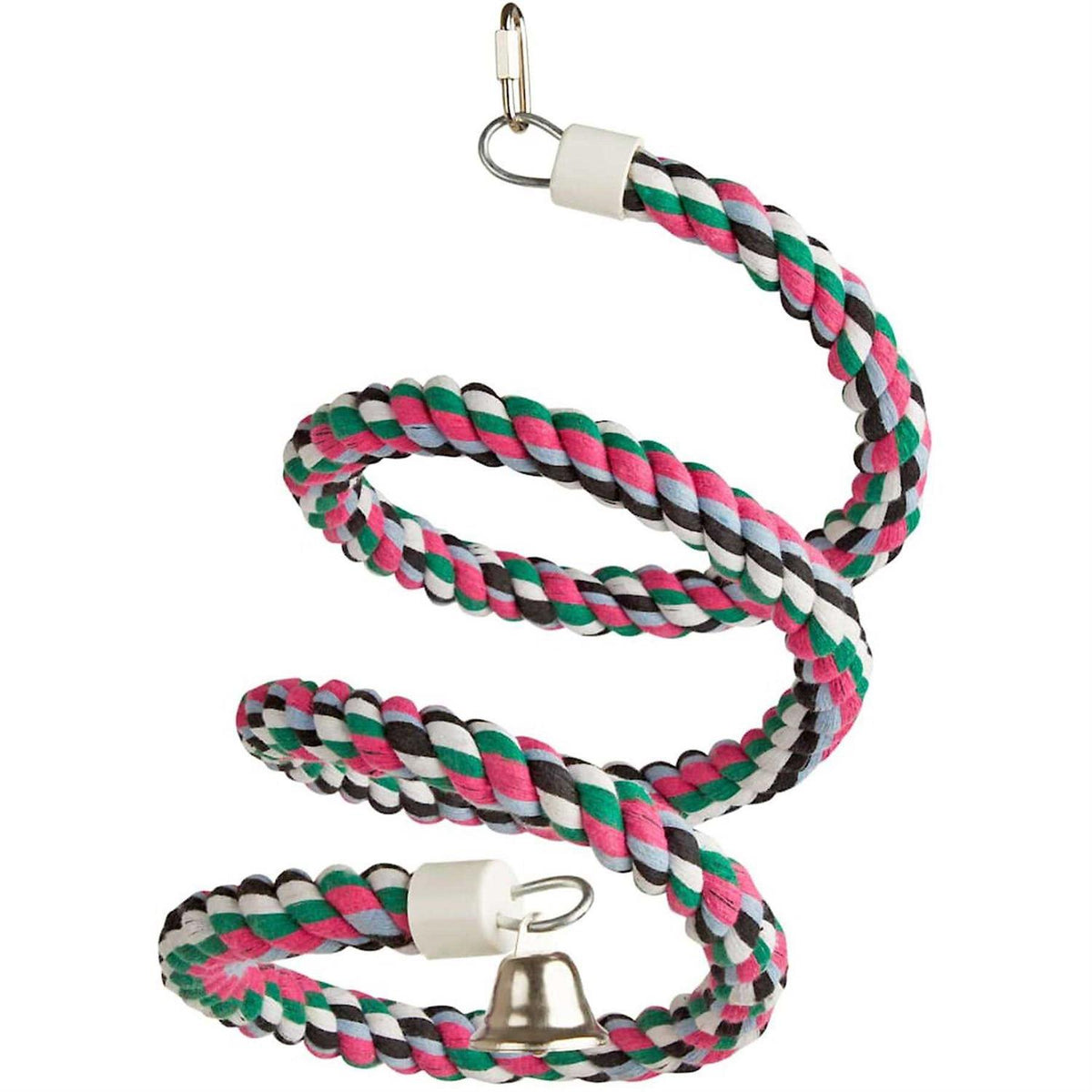 Cotton Rope Bird Toy with Bell T7301