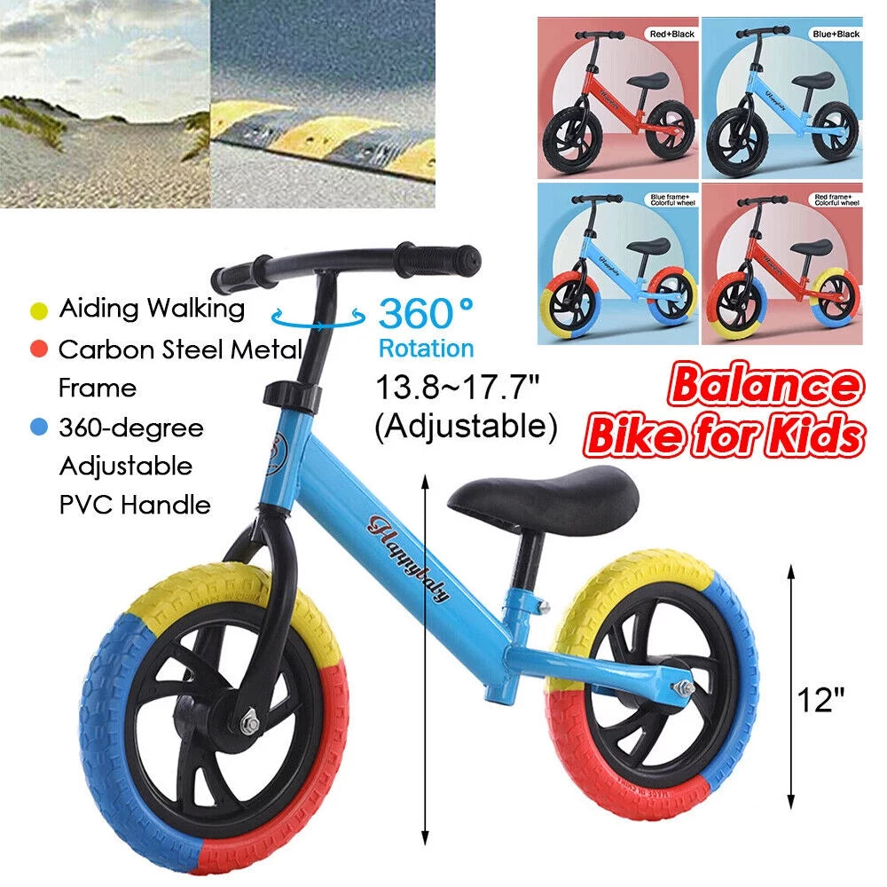 Kids Balance Bike Toddler Training Bicycle O409
