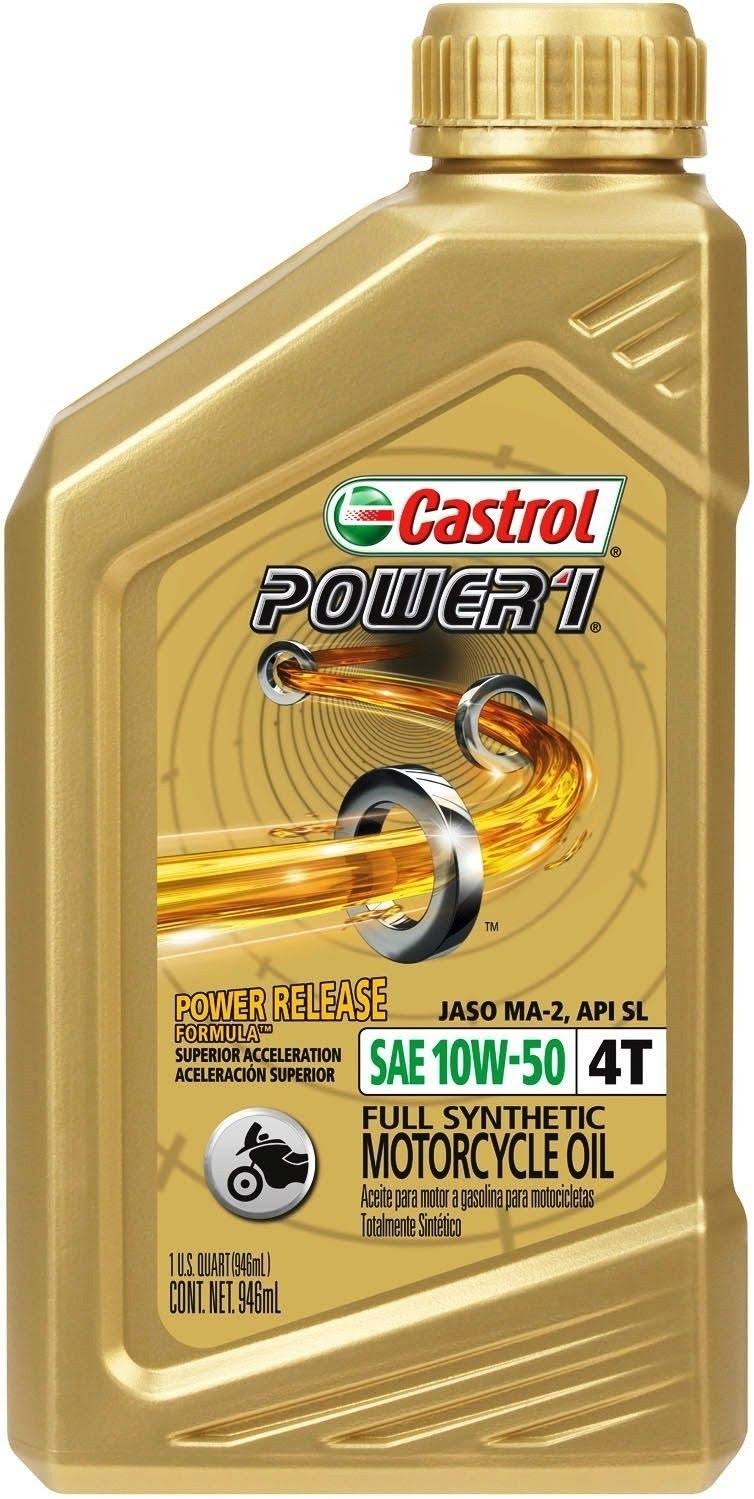 10w-50 Synthetic Motorcycle Oil 1 Quart 6 Pack A498192