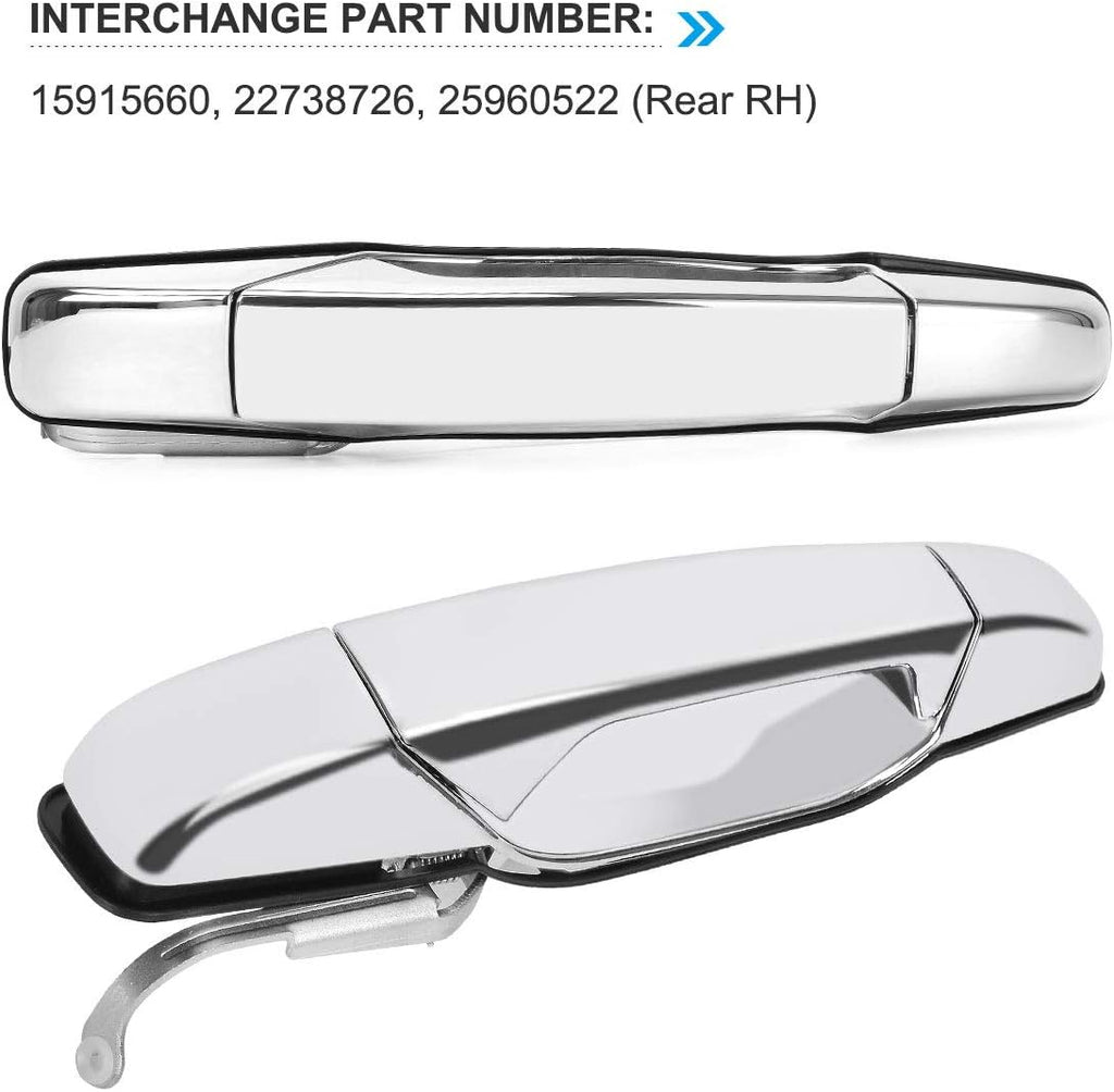 Door Handles 4 PCS Front Rear Driver & Passenger Side O208