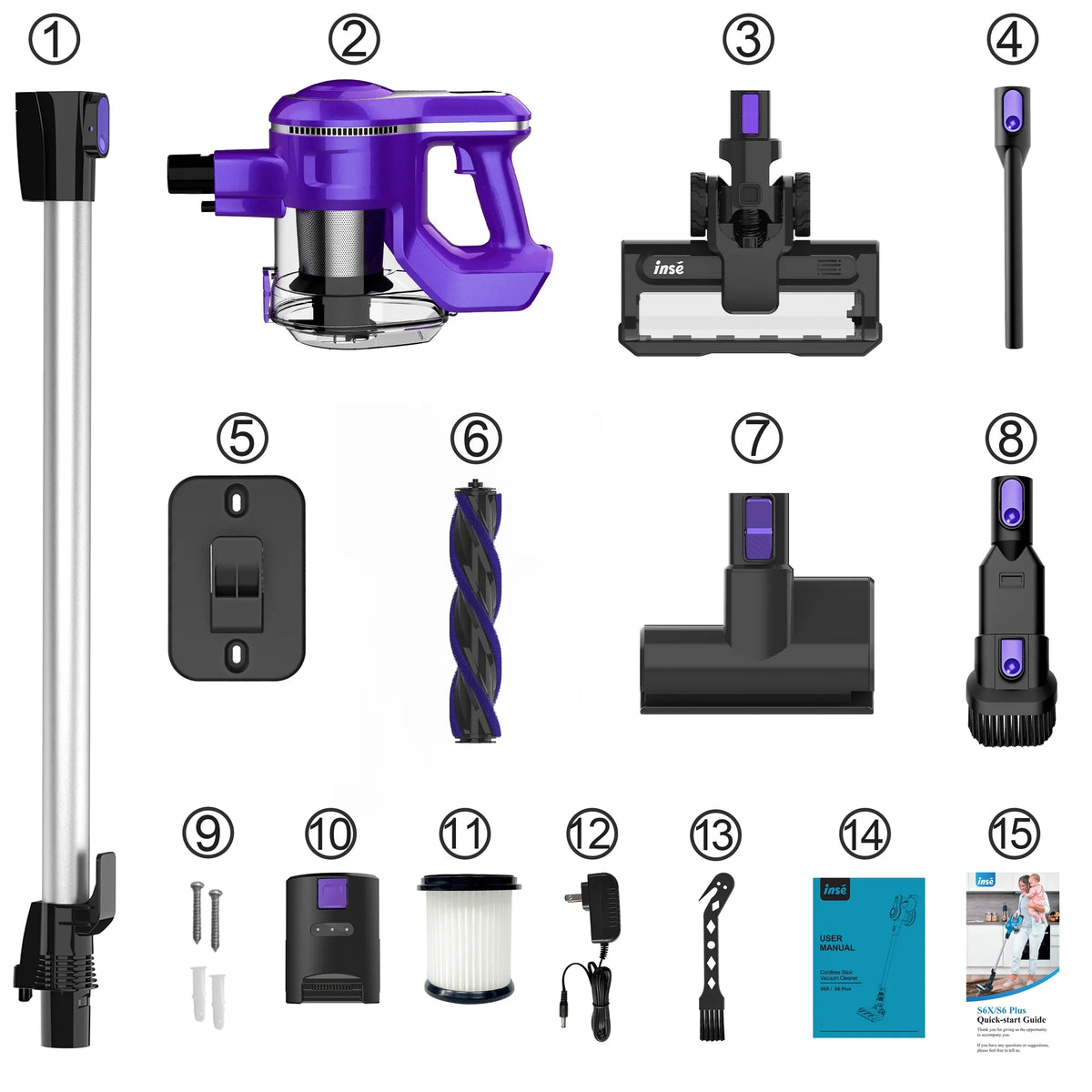 Cordless 10-in-1 Lightweight Stick Vacuum Cleaner Y316