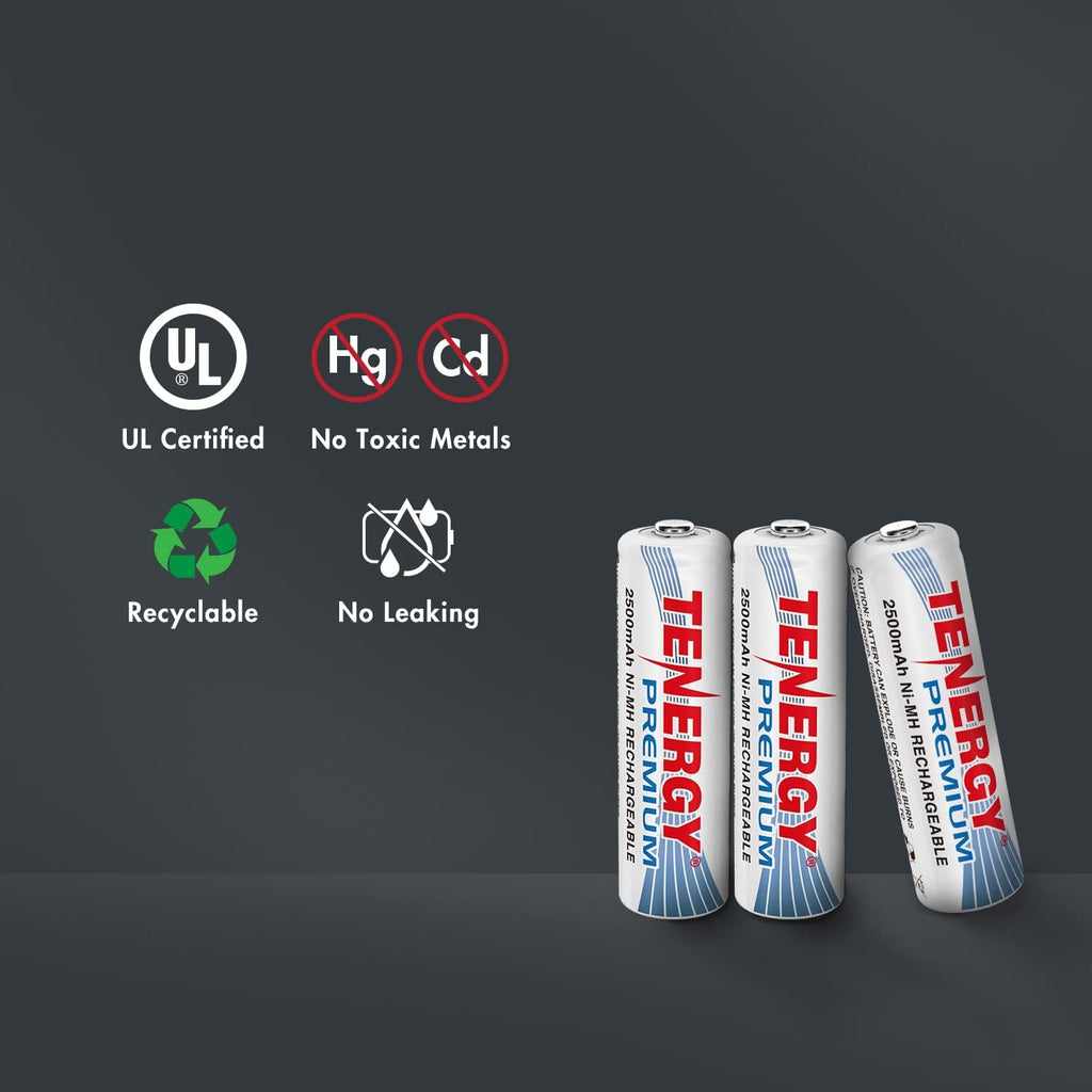 Rechargeable AA Batteries 2500mAh NiMH 60 Pack G8823