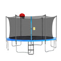 14ft Trampoline with Basketball Hoop and Ladder N914