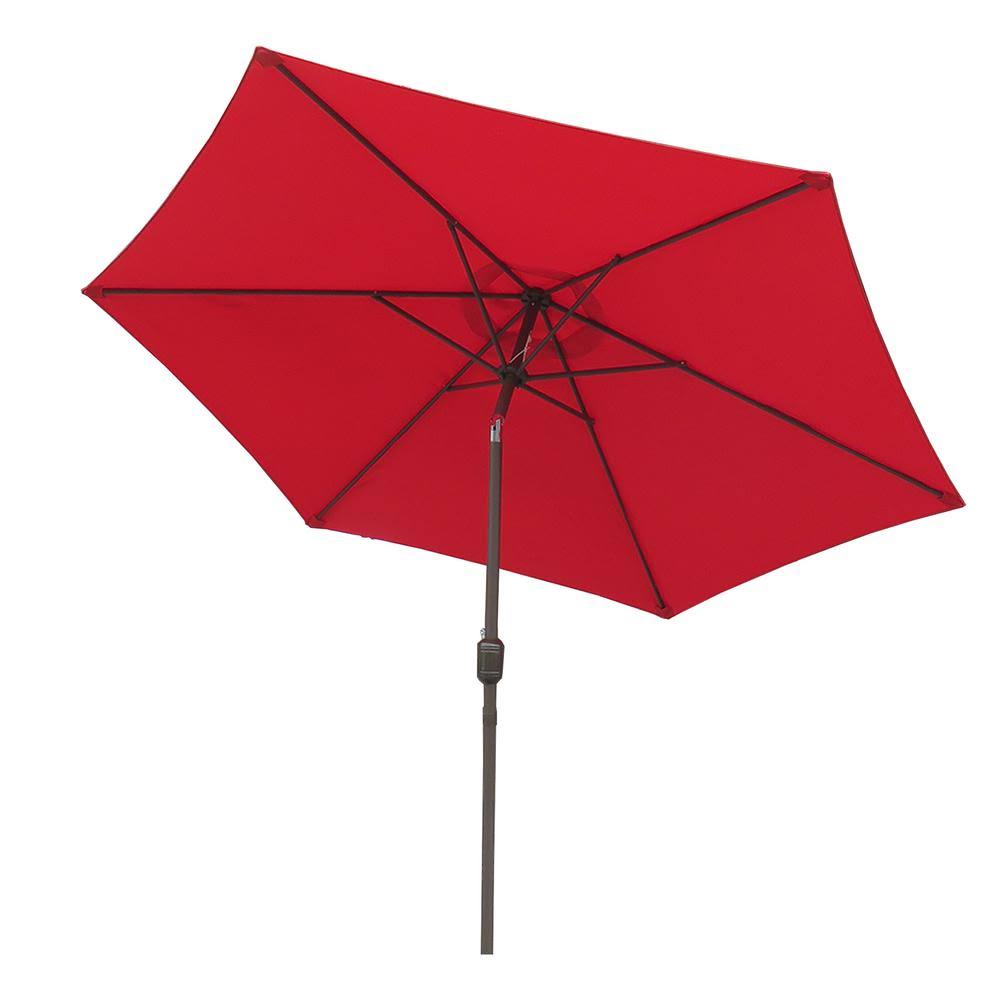 Brown Steel Pole Market Outdoor Patio Umbrella A63562