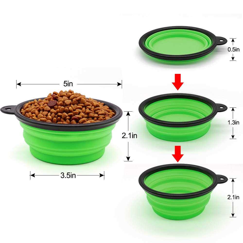 Collapsible Dog Bowl 2 Pack W28358