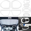 Reading Light Panel Cover & Headlight Switch Button Trim & Speaker Audio Trim & A Pillar Trim (Red) P9730