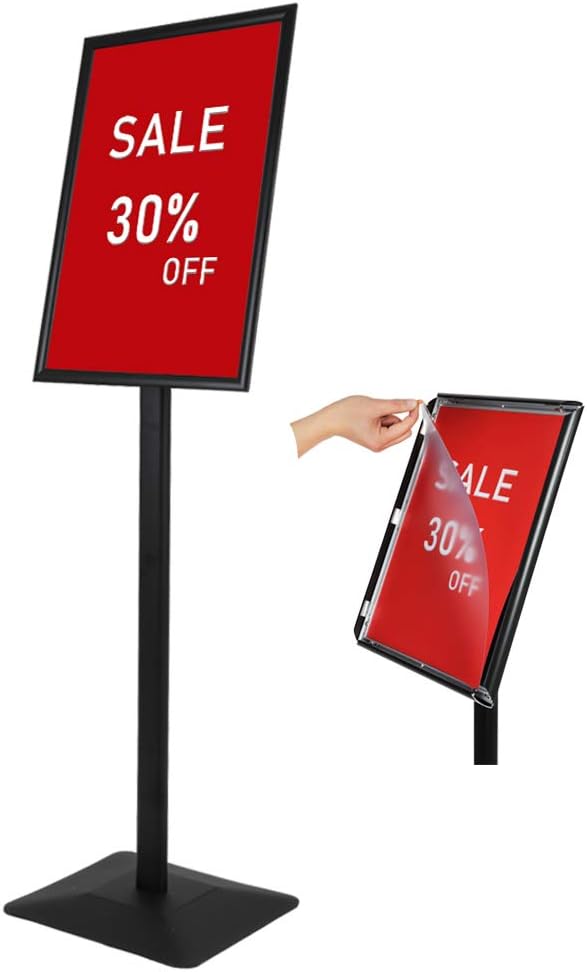 Adjustable Aluminum Sign Holder Floor Stand for 8.5X 11 inch G447087