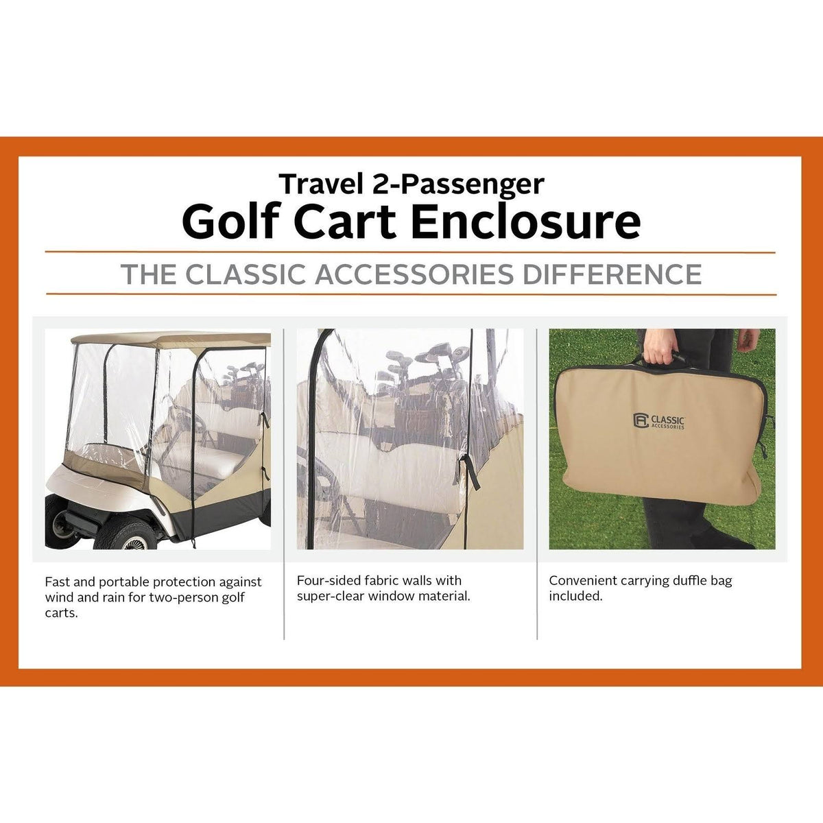 4-Sided Golf Cart Enclosure O2141