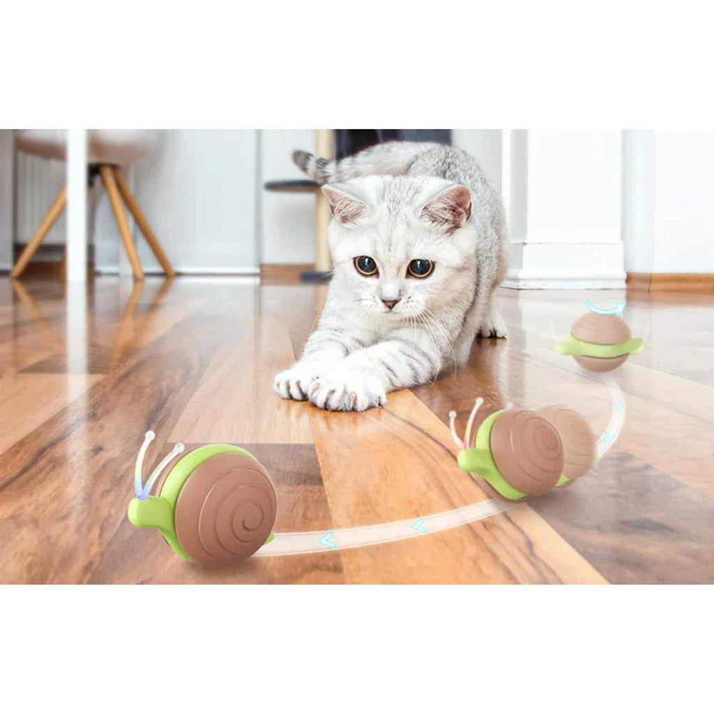 Smart Cat Toy Interactive Running Snail M2305