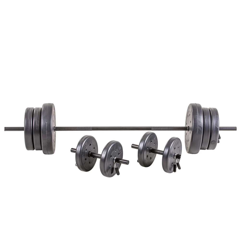 105 lb Barbell and Dumbbell Weight Set with 6-foot Bar Q66567