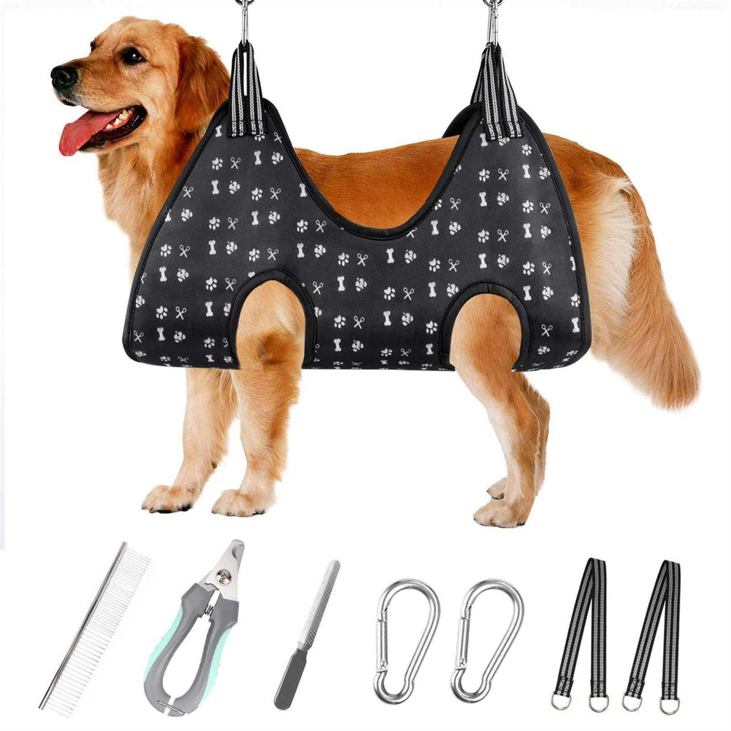 Pet Grooming Hammock Harness with Nail Clippers I62076