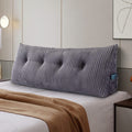 Large Headboard Wedge Pillow King 76x8x20 Inches U7864