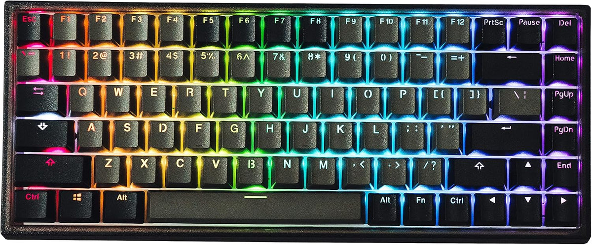Hot Swappable Mechanical Keyboard 84-Key RGB Backlit Black C660
