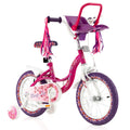 Pink & Purple 16 Kids Bike with Training Wheels X4421