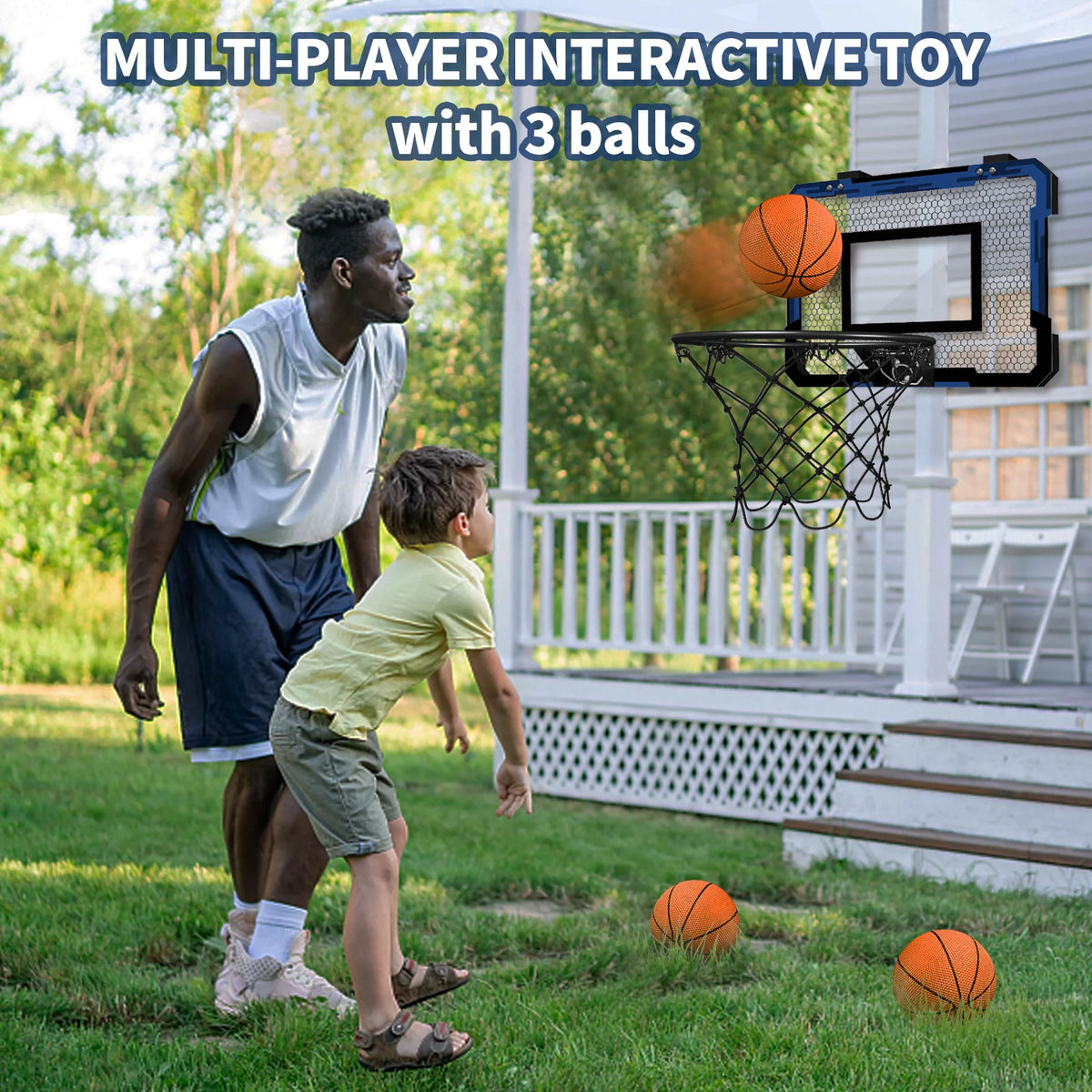 Mini Basketball Hoop with Electronic Scorer and Breakaway Rim Y464247
