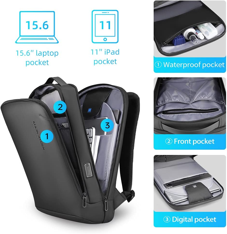 15.6 inch Hard Shell Laptop Backpack X612