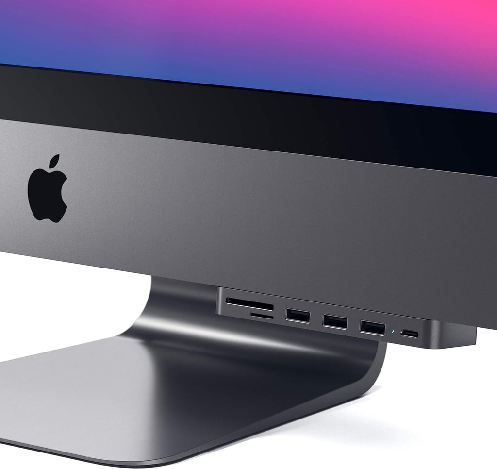 USB-C Clamp Hub with USB-C Data Port, USB-A 3.0 Data, Micro/SD Card Reader J864
