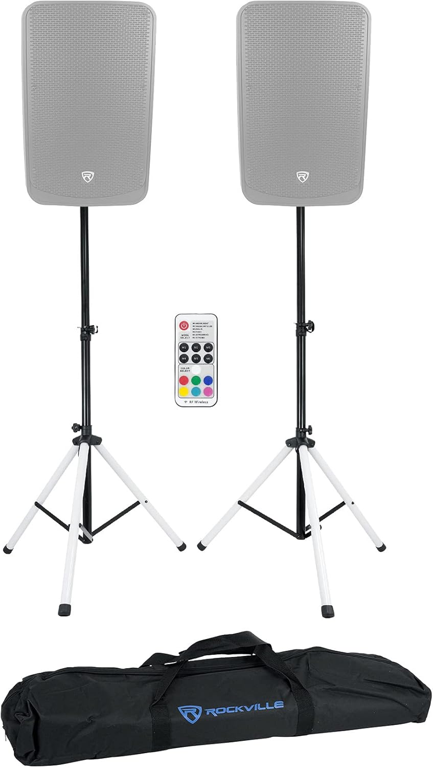 Adjustable Tripod Speaker Stands and 20 Foot XLR Cables J710981