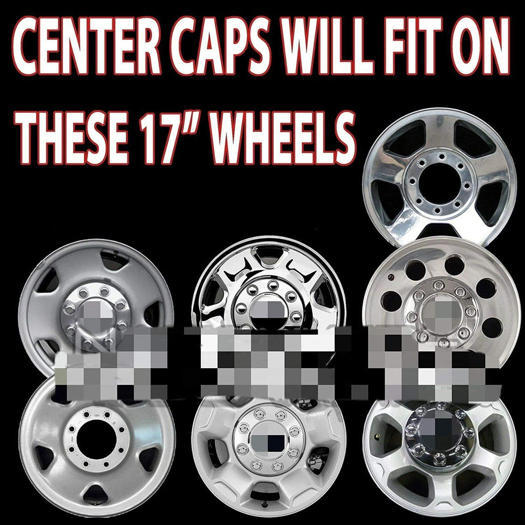 Chrome 8 Lug Wheel Center Hub Caps E8627