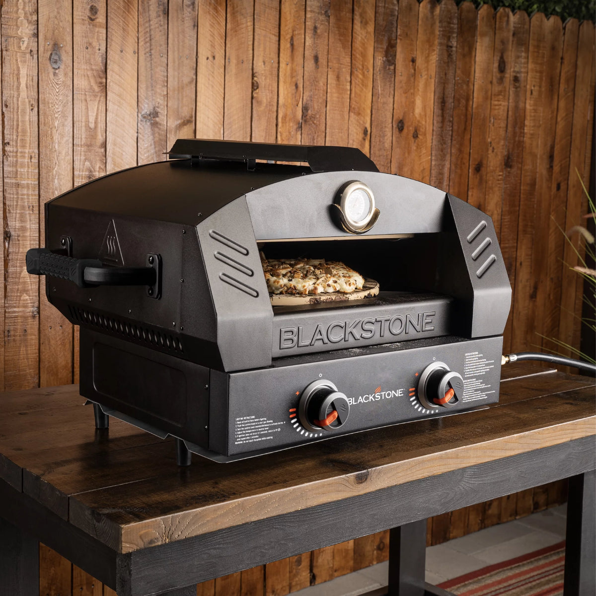 Tabletop Propane Pizza Oven with Two 15 Cordierite Stones Z81719