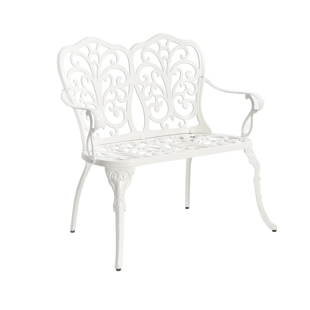 Black Cast Aluminium Garden Bench I73414