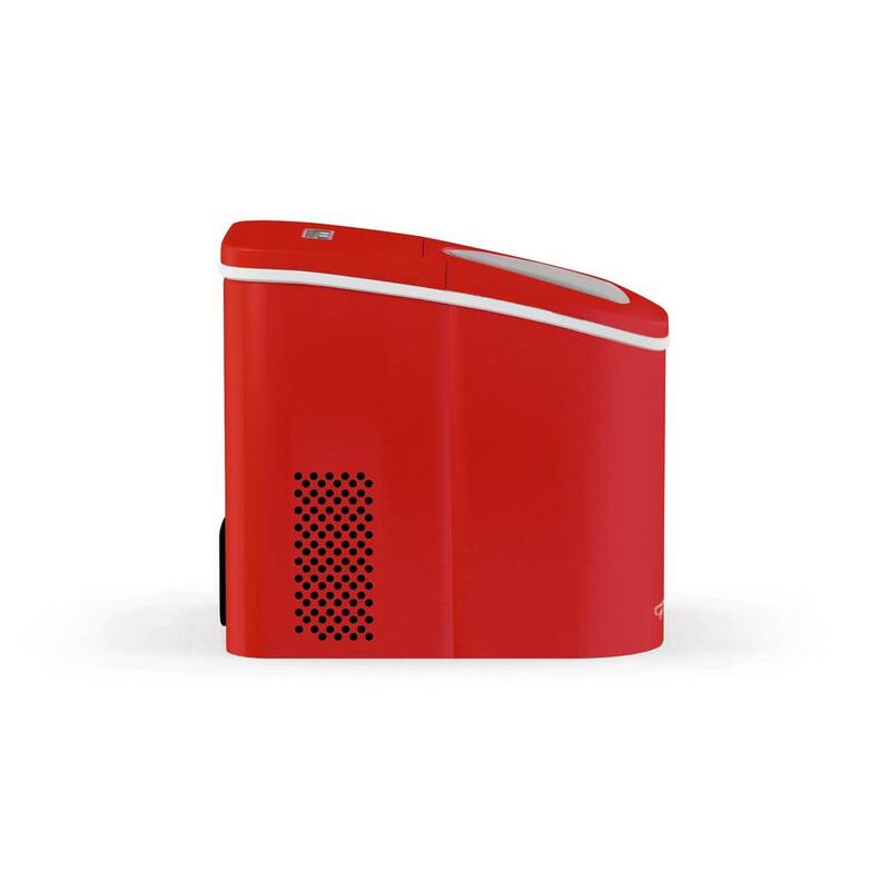 Portable Counter Top Ice Maker in Red H6935