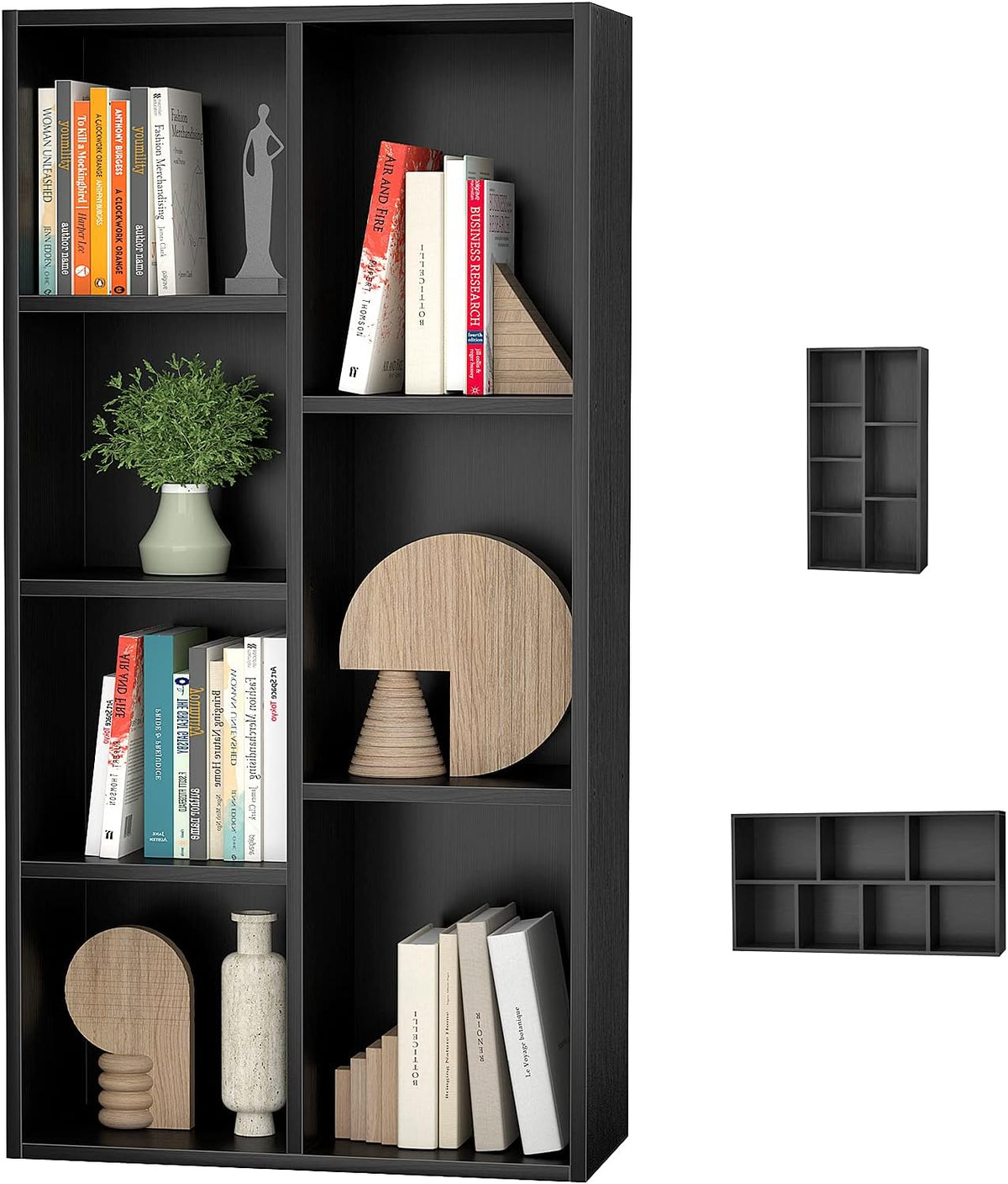 White 7-Cube Bookcase Storage Shelves O12246