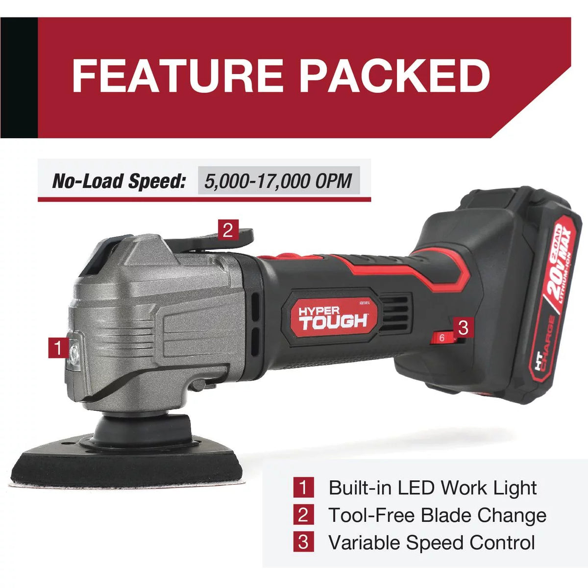 20V Max Lithium-Ion Oscillating Power Tool with Battery & Charger M422