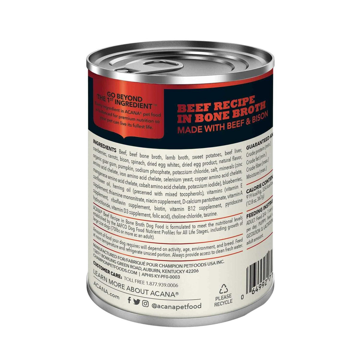 Dog Food Beef Recipe in Bone Broth I6839