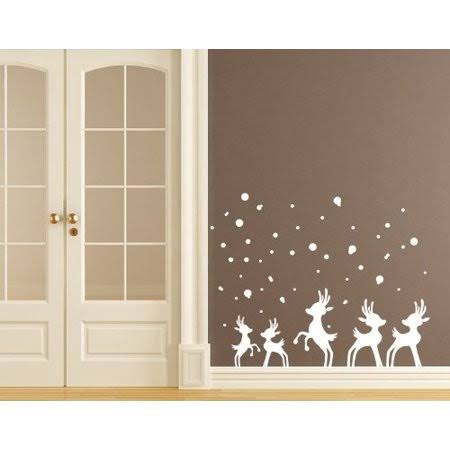 Snow Wall Decal 47in x 33in B2418