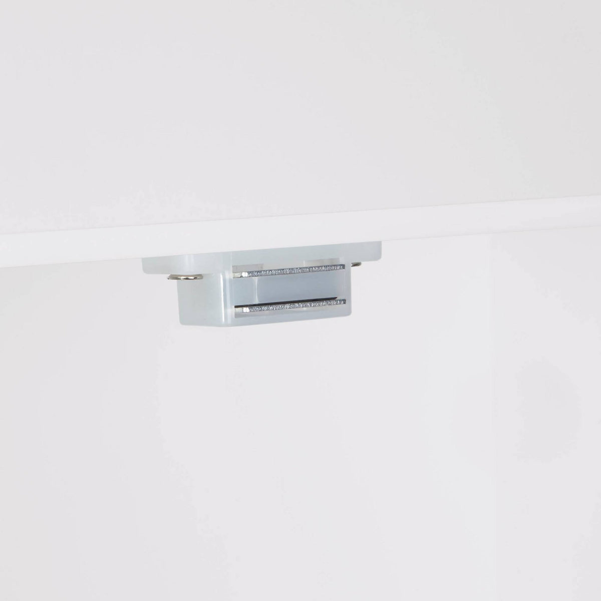 White Two Door Wall Cabinet with Open Shelf U11647