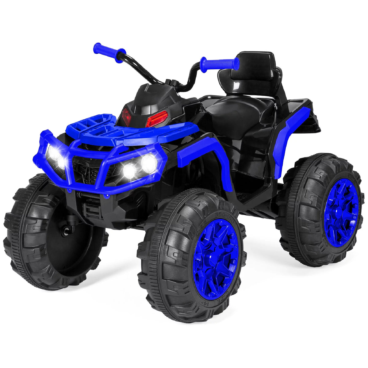 12V Kids Ride-On ATV Quad with Bluetooth, LED Lights - Black I17271