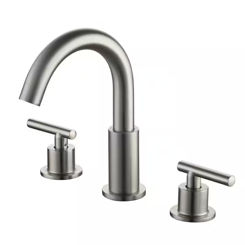 Brushed Nickel 2-Handle Bathroom Faucet W62853