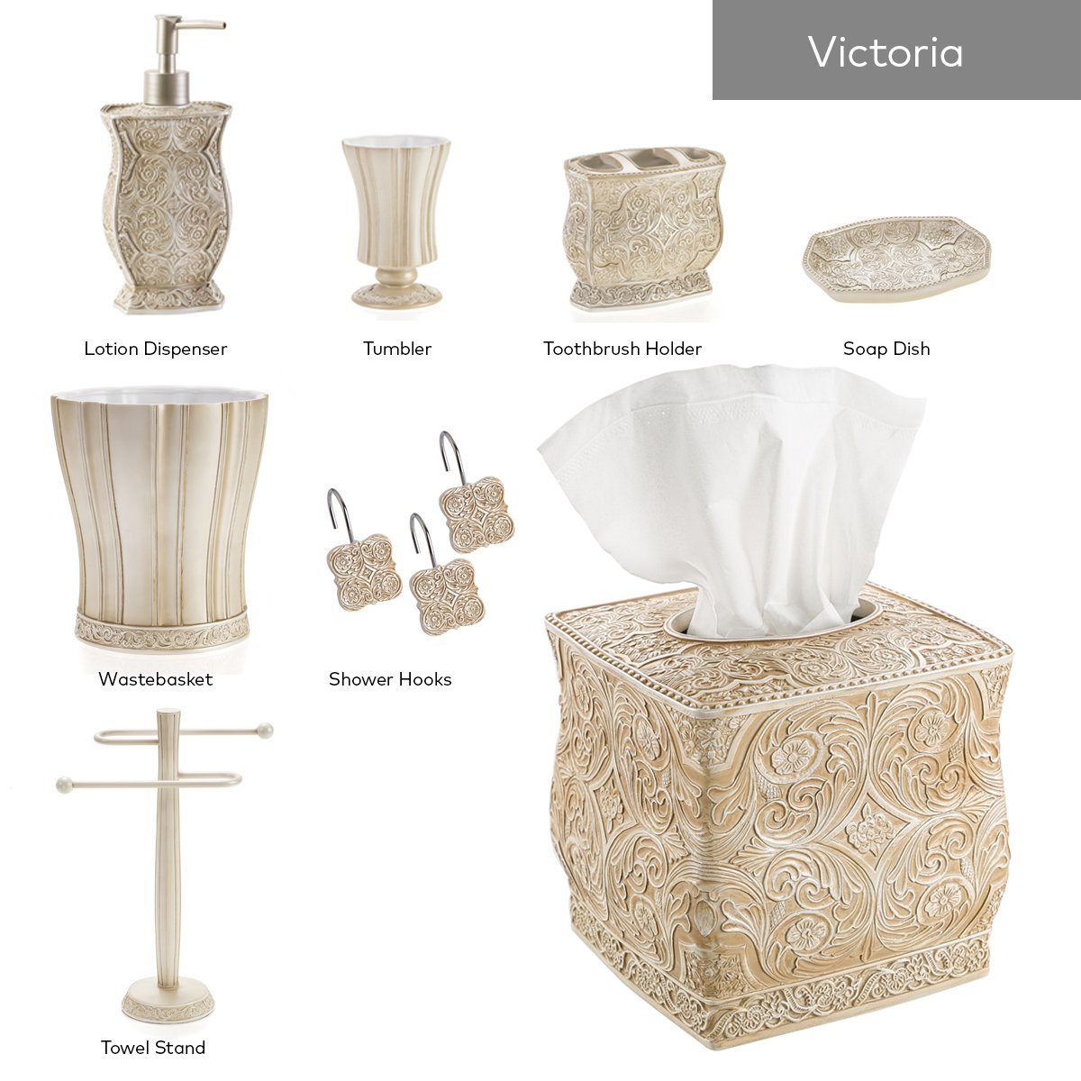 Bathroom Trash Can Resin Wastebasket Z264