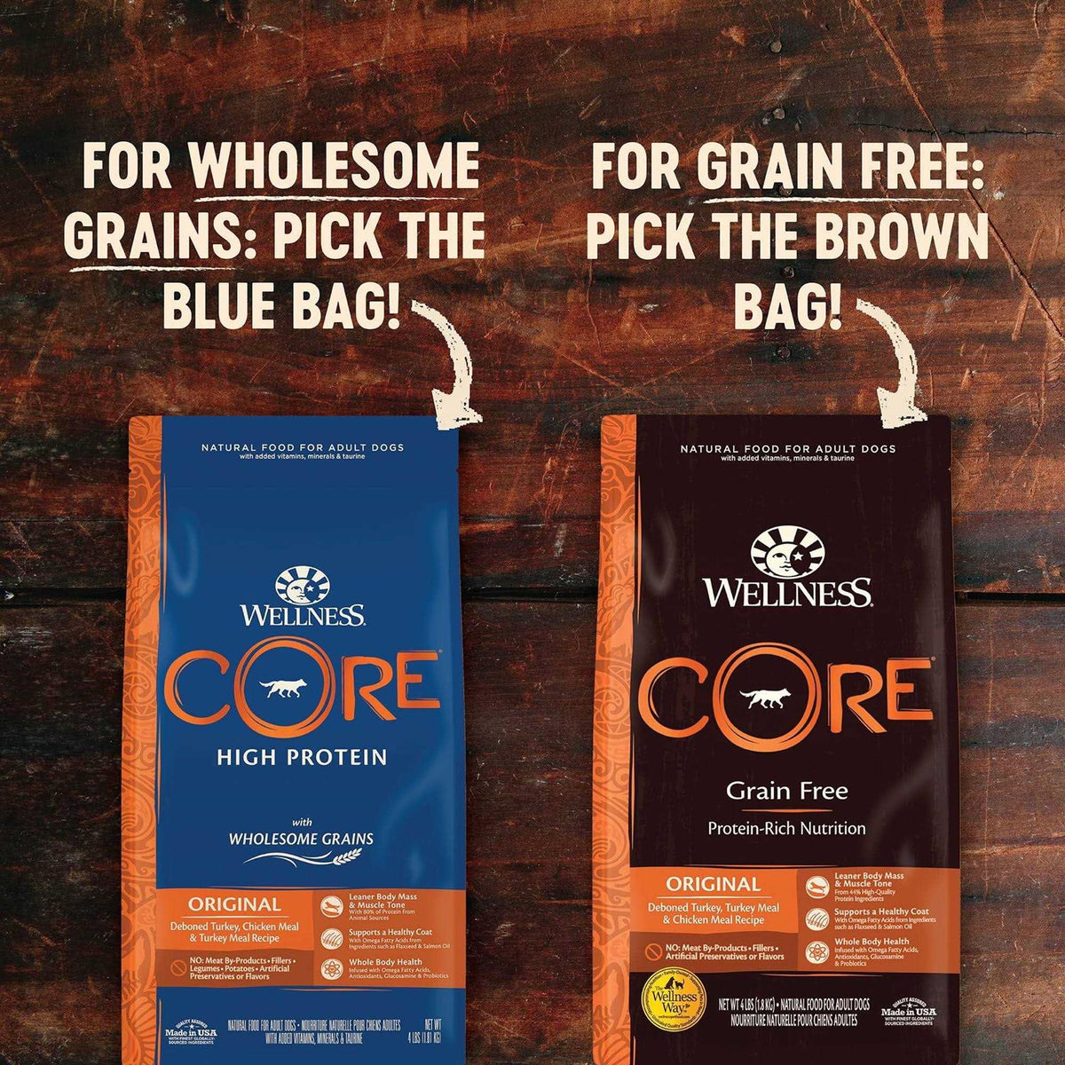 High Protein Wholesome Grains Dry Dog Food Q15651