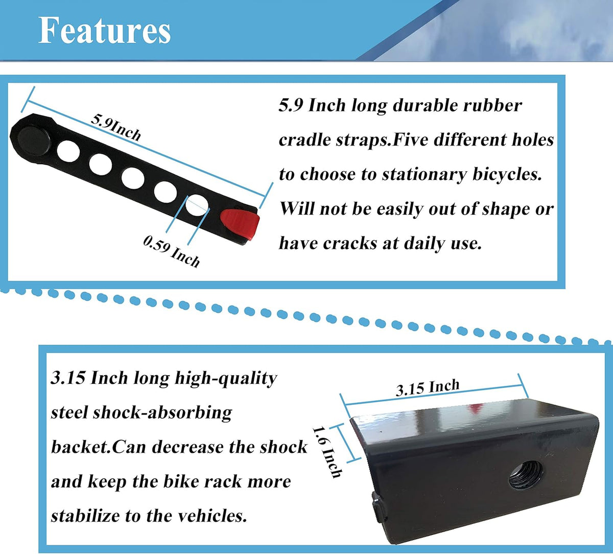 Bikes Hitch Rack 3-Bikes U525