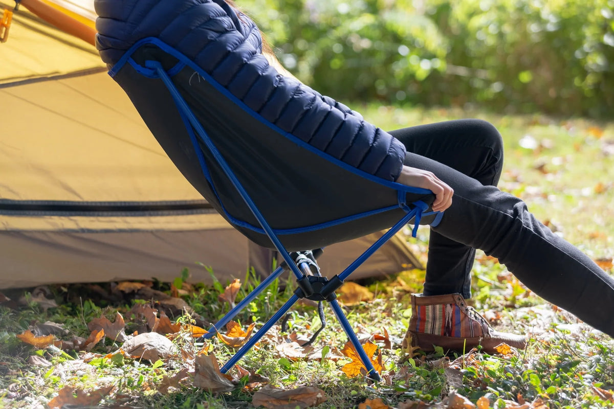 Black Backpacking Camping Chair Y81780