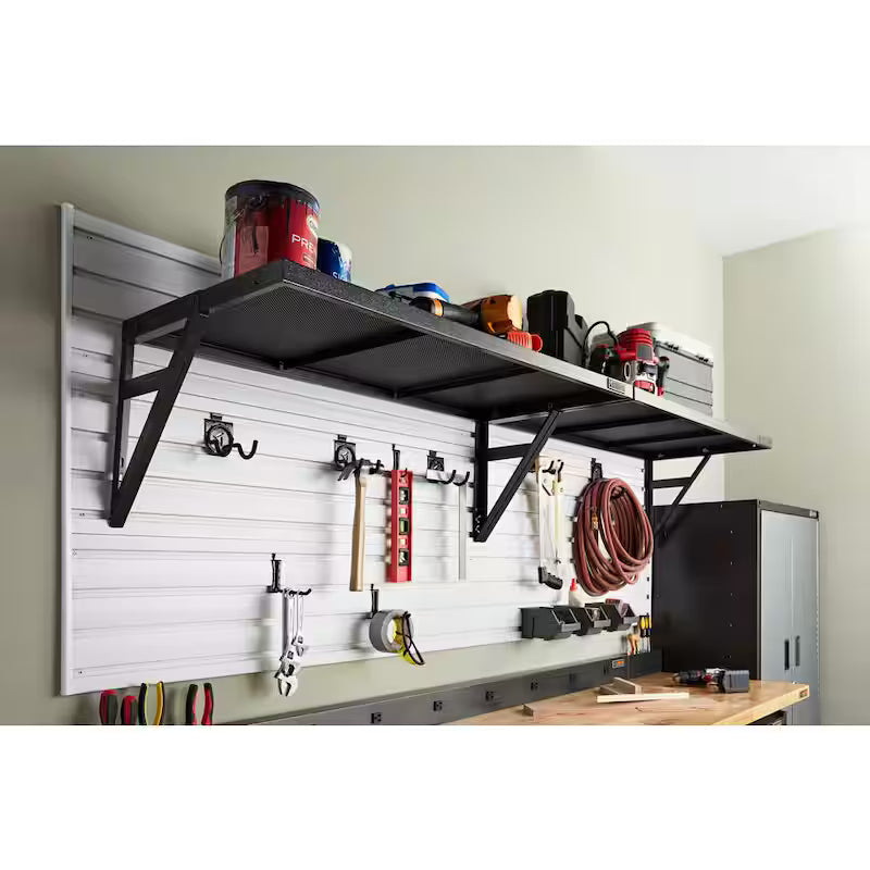 20 in. x 45 in. Metal Garage Wall Shelving Q717583