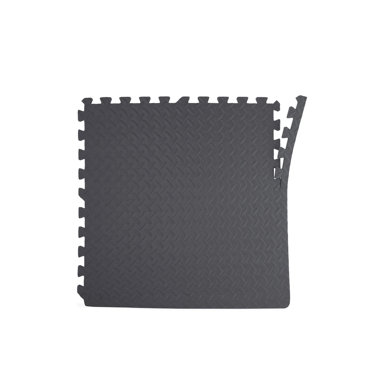 Black .50-in Thick EVA Foam Interlocking Puzzle Mat, 6 Pieces N679249