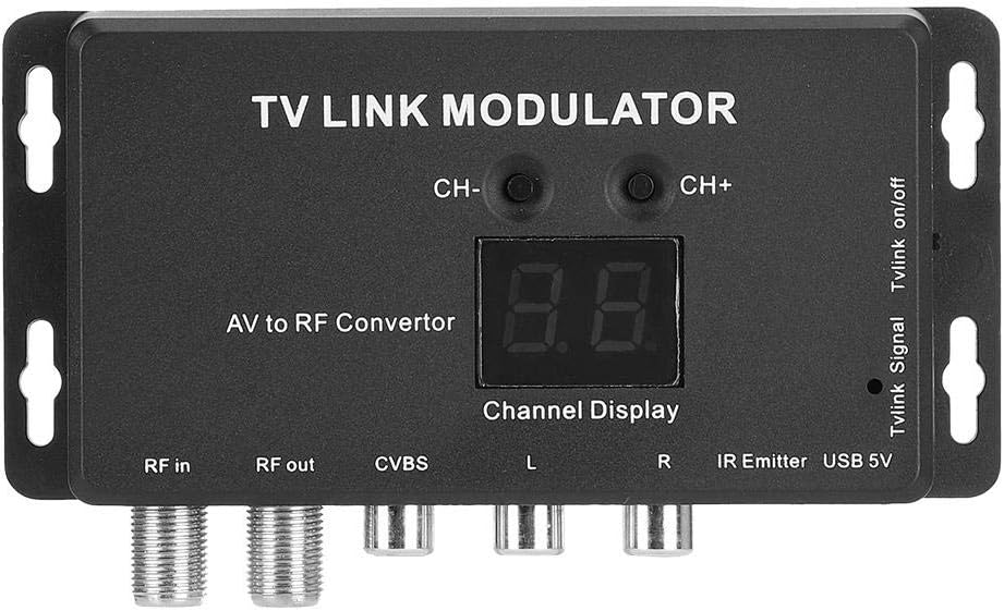 UHF Modulator AV to RF Converter with Channel Display I2055