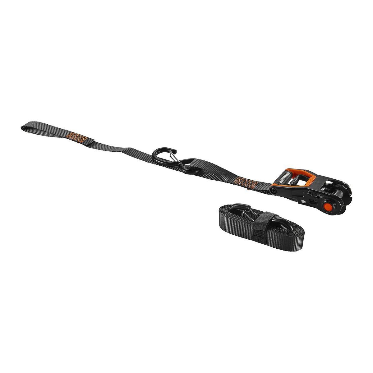 500 lb. Capacity 1 in. x 12 ft. Ratcheting Tie-Downs, 2-Pack Z570005