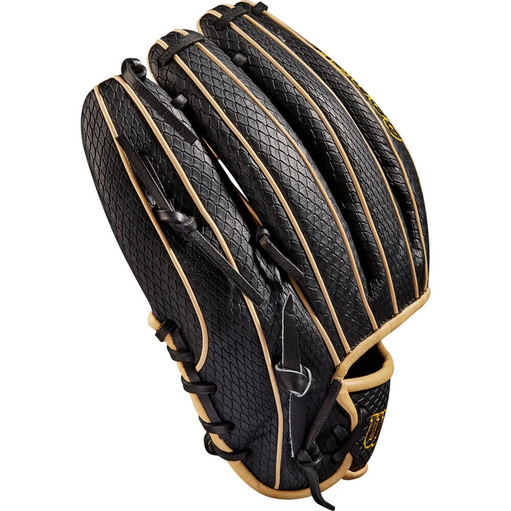 11.75 Baseball Glove Cross Web Black/Blonde Right Hand H9393