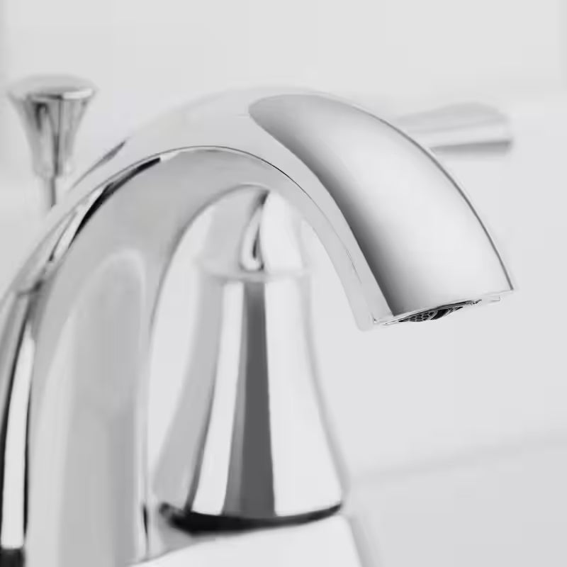 4 in. Centerset Double Handle High-Arc Bathroom Faucet in Chrome N627415
