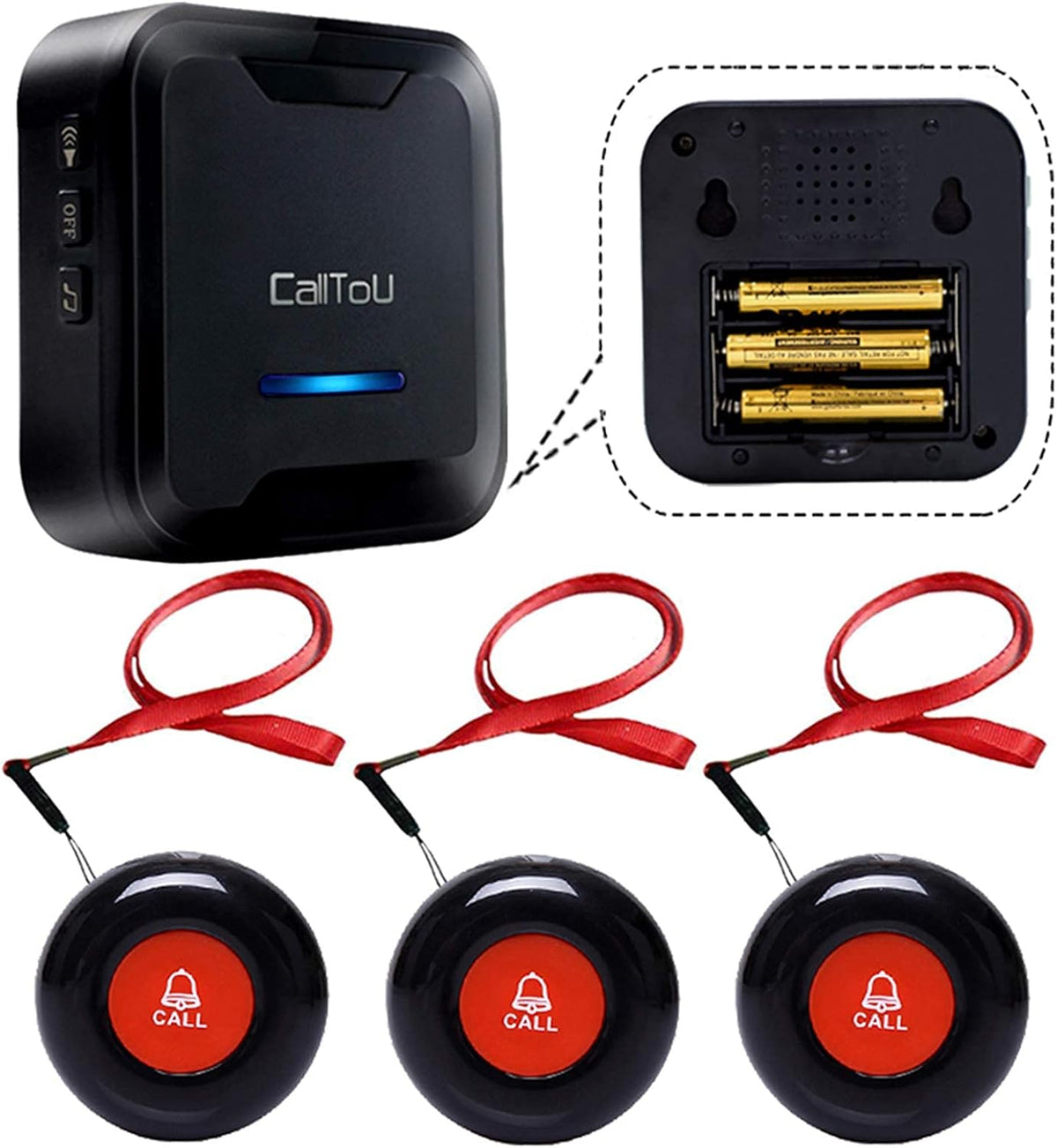 Wireless Caregiver Pager System 2 Transmitters 1 Receiver H9070