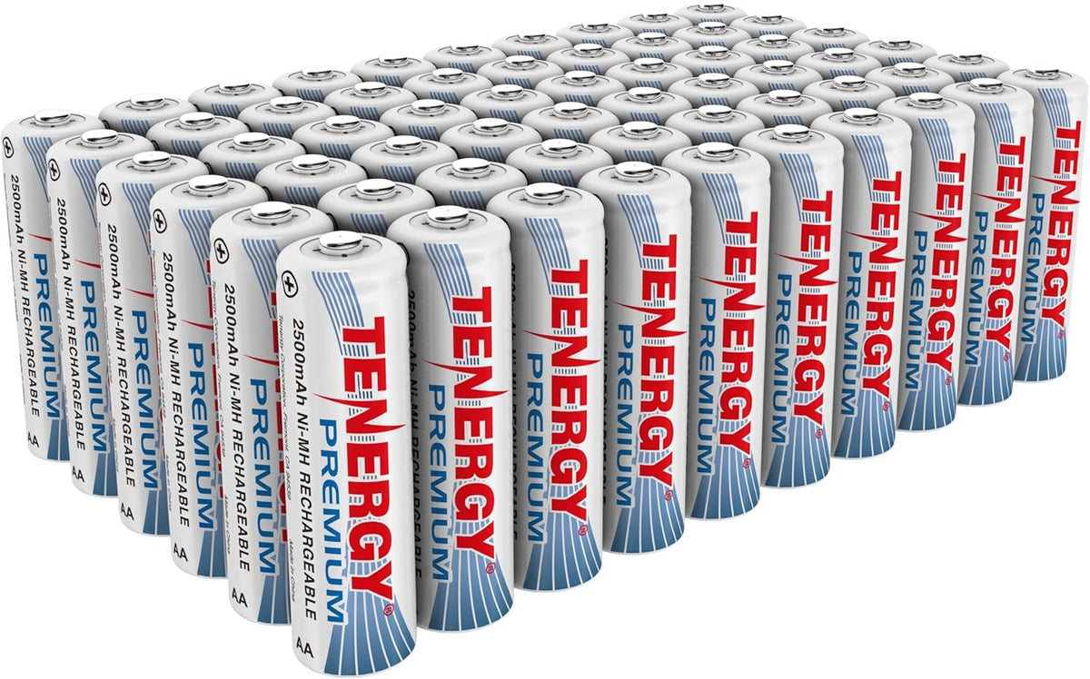 Rechargeable AA Batteries 2500mAh NiMH 60 Pack G8823