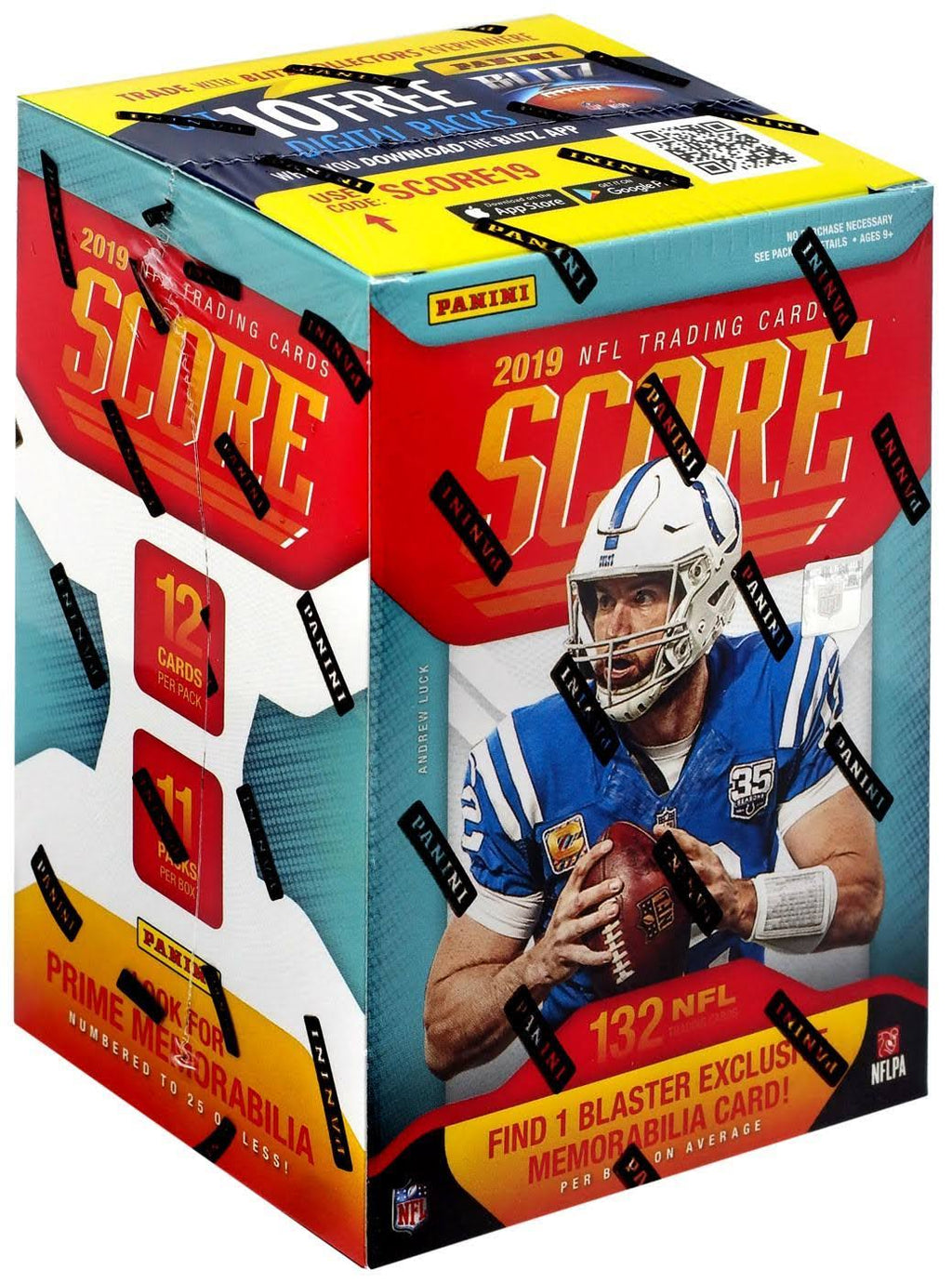 2019 Score Football Trading Card Blaster Box N8022
