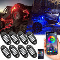 RGB LED Rock Lights 120 LEDs Waterproof 8Pods P118