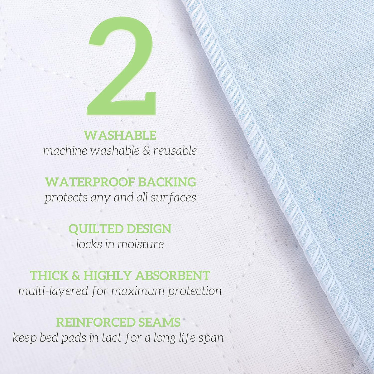 Washable Underpads 6 Pack 30 x 34 O1346